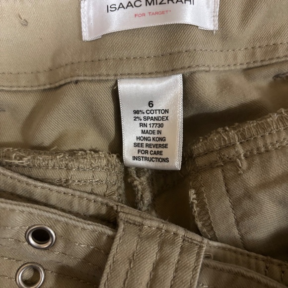 Isaac Mizrahi * Tan Cargo / Khaki Color Woman Pants * Size 6/30 - Picture 7 of 7